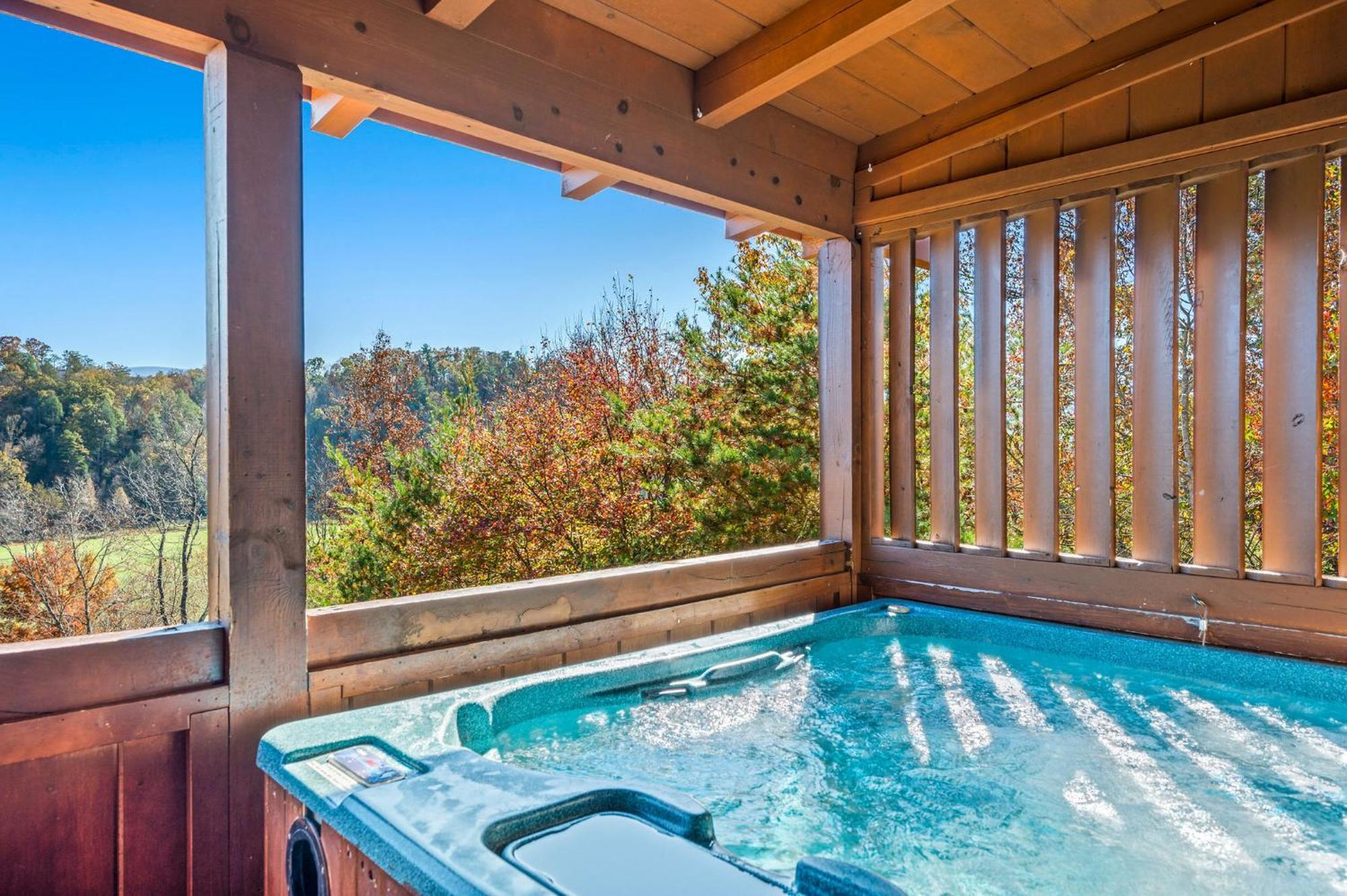 Bearfoot Pines - True Log Cabin - Wi-Fi, Hot Tub, Fishing, Deck With Views! - Mins To Pf 세비어빌 외부 사진